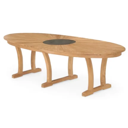 Elips Table With Granite