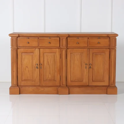 Rustic Chic Solid Wood Buffet – Natural Sideboard for Timeless Interiors