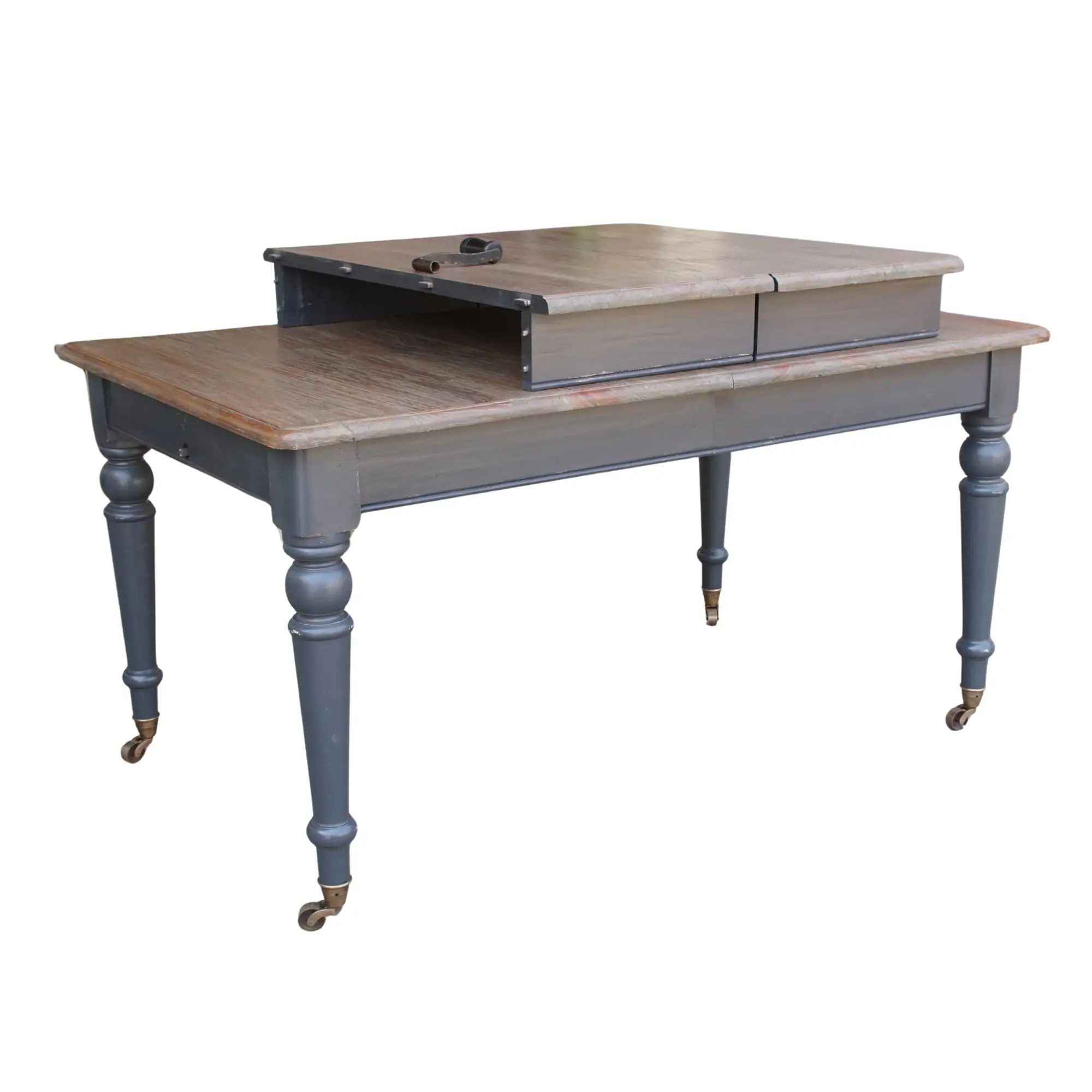 Rustic Chic Extendable Teak Dining Table 3